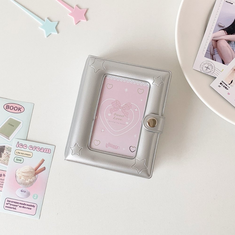 MINI BINDER CON BROCHE PLATEADO