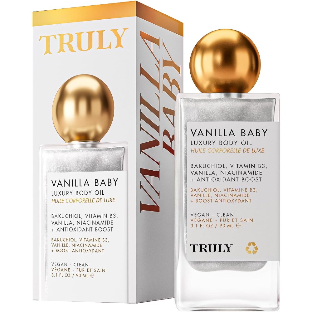 Truly Beauty Aceite corporal de lujo para bebé de vainilla BLANCO