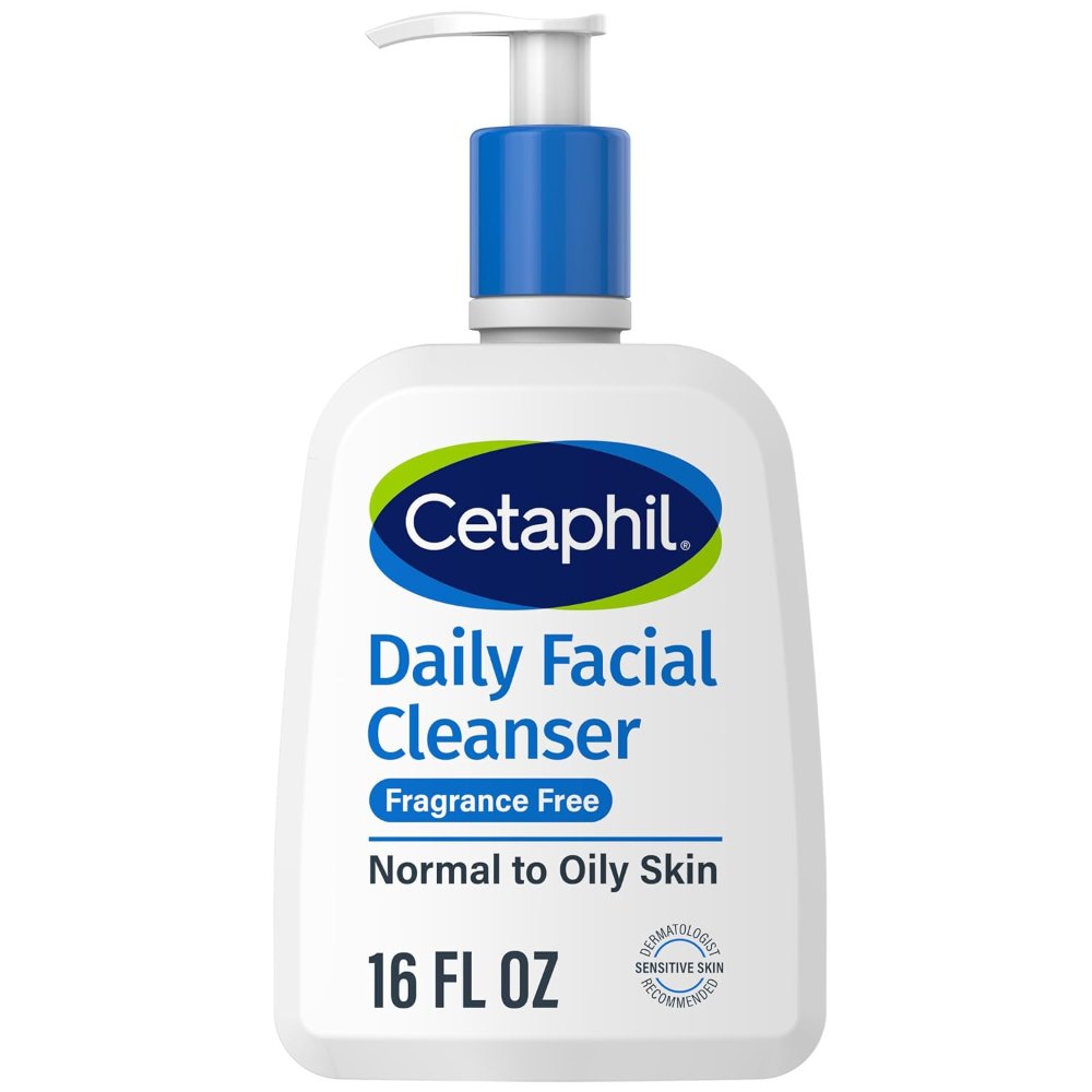 Cetaphil Limpiador facial diario, piel grasa y mixta, 16 onzas