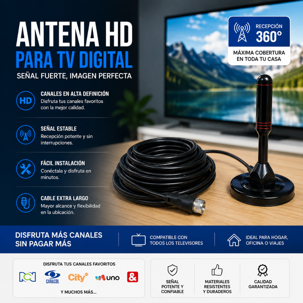 Antena tdt 5 mts