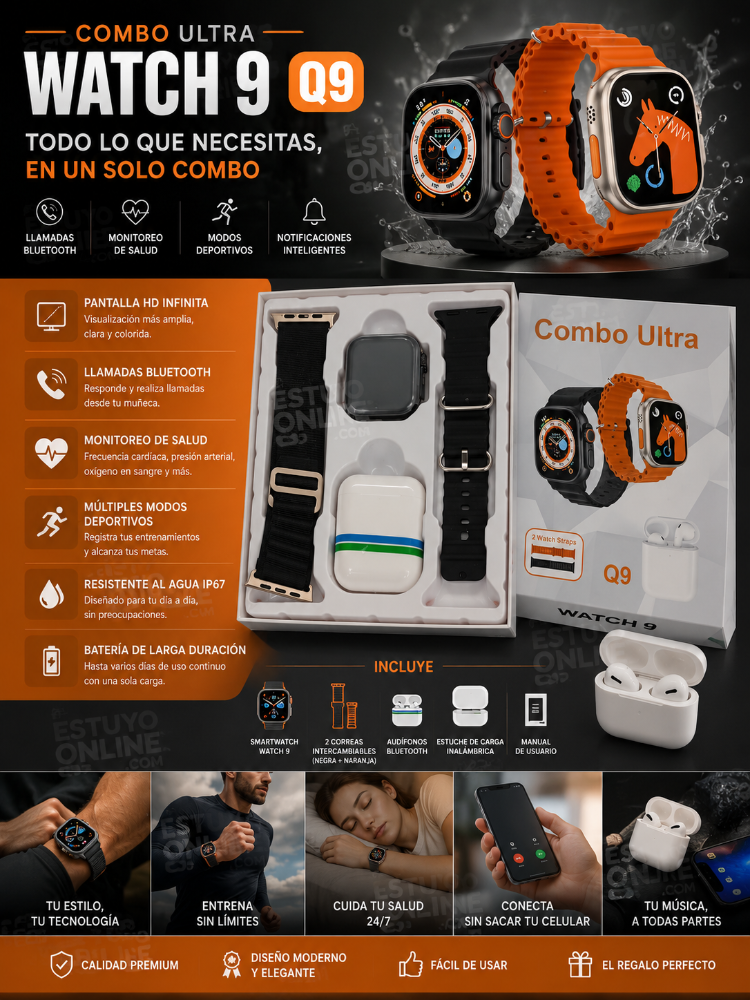 Combo Smart Watch Q9