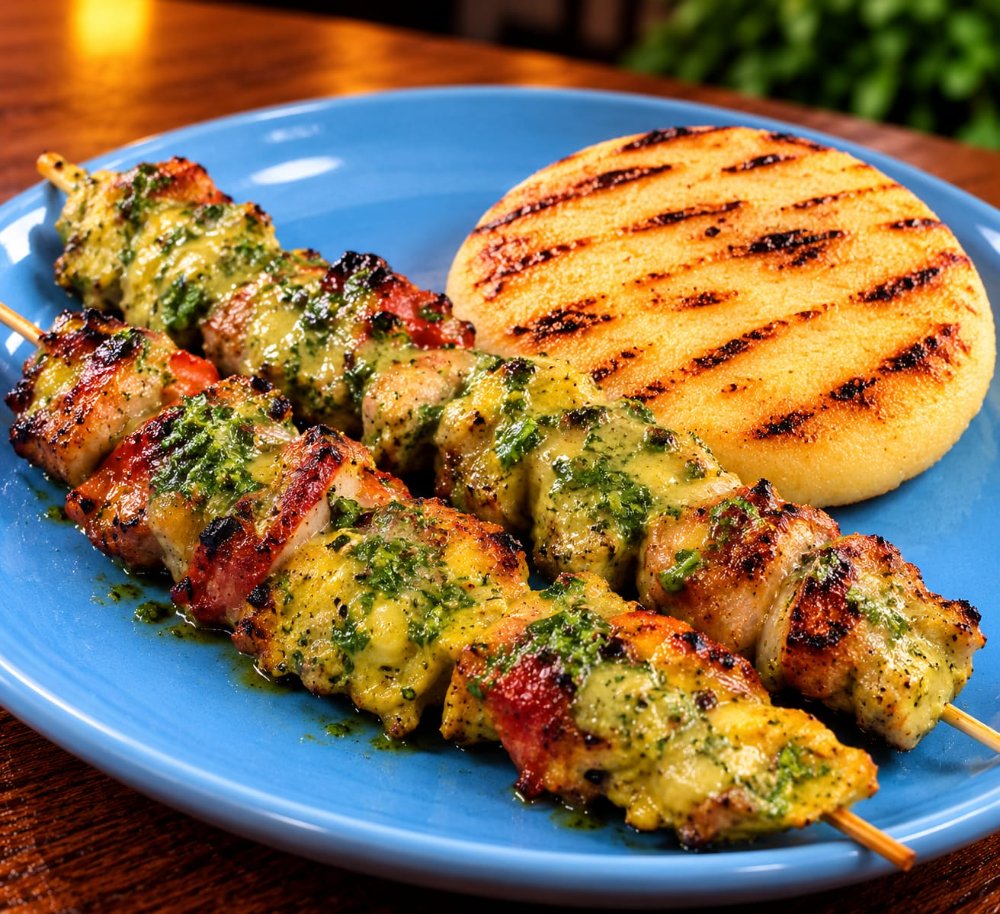 CHUZO CON AREPA O PAPÁ
