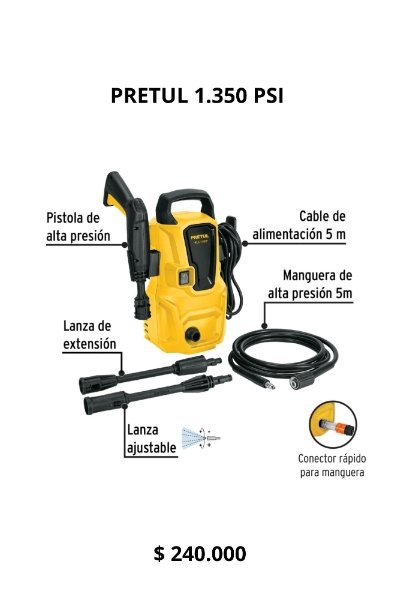 Hidrolavadora pretul 1350 psi