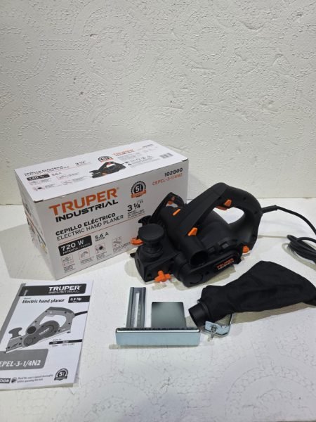 Cepillo eléctrico para madera truper industrial 720W