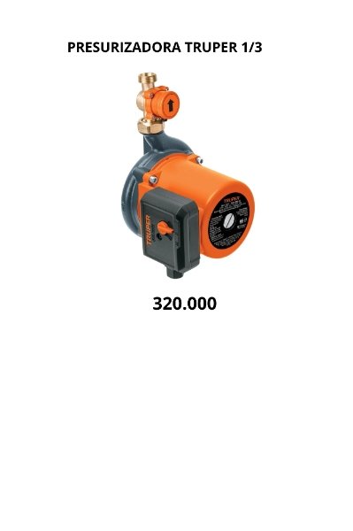 bomba presurizadora truper 1/3