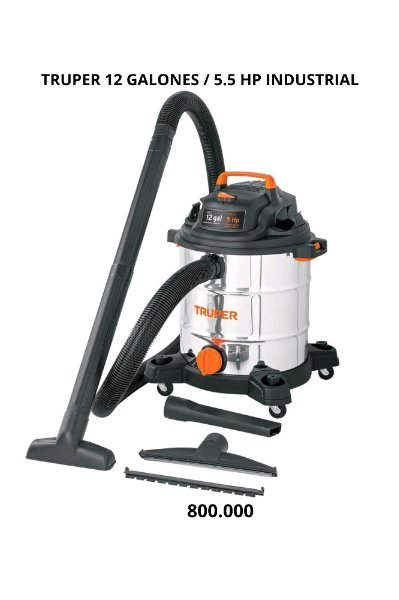 aspiradora truper industrial 12 galones 5.5HP