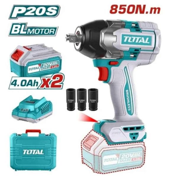 llave de impacto inalambrica total 850n.m