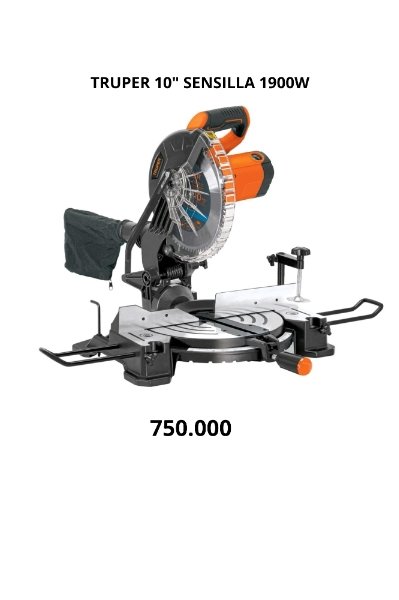 ingleteadora truper 10" sensilla 1900W