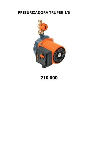 bomba presurizadora truper 1/6