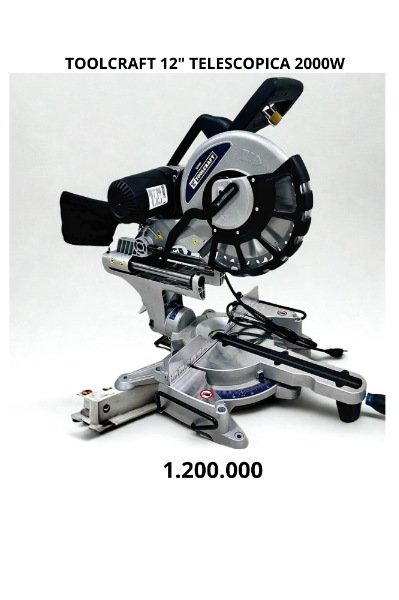 ingleteadora toolcraft 12" telescopica 2000W