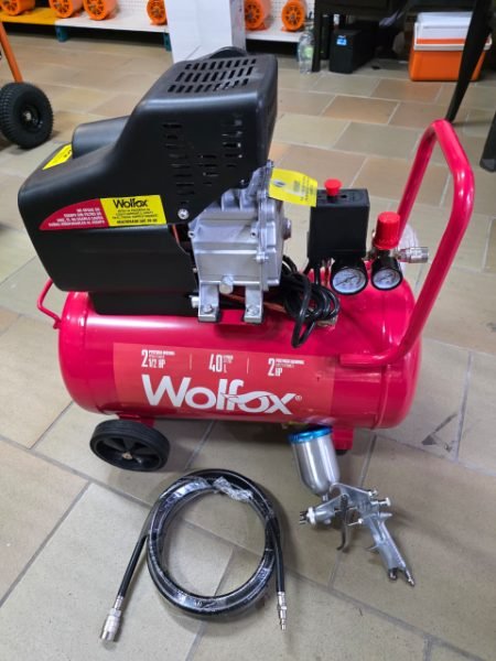 compresor lubricado wolfox 40 litros