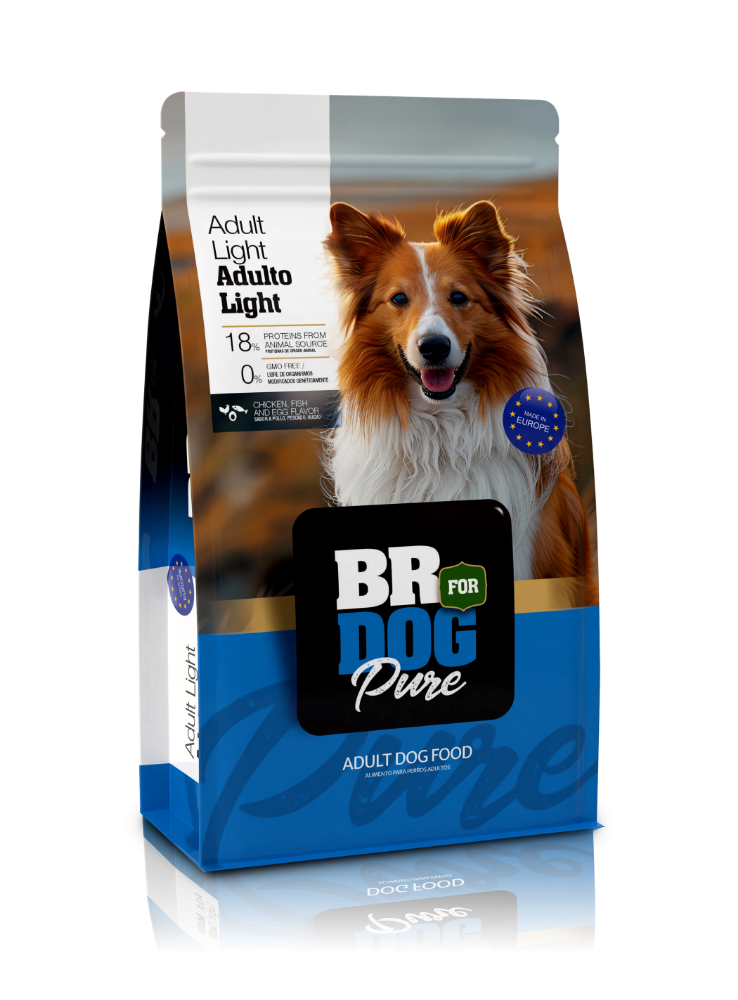 BR FOR DOG PURE ADULTO LIGTH X 10 KILOS.