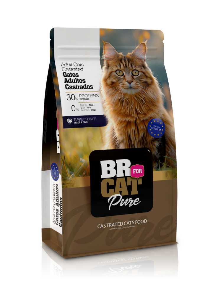 BR FOR CAT PURE CASTRADO PAVO X 1 KILO.