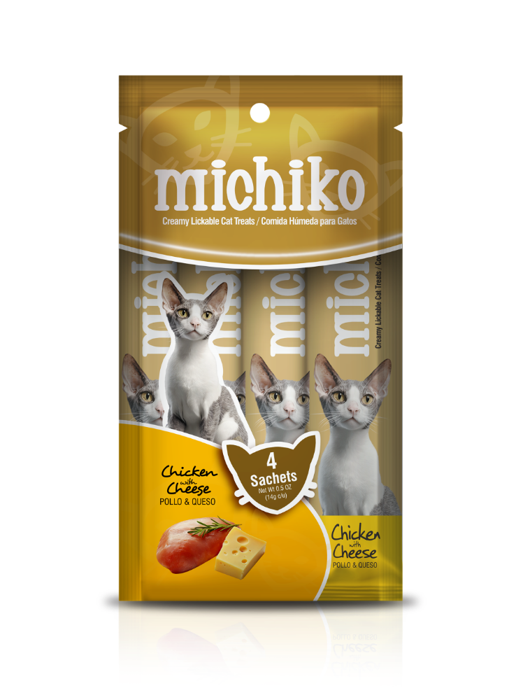 MICHICKO SACHETS POLLO CON QUESO X 4 UNIDADES.