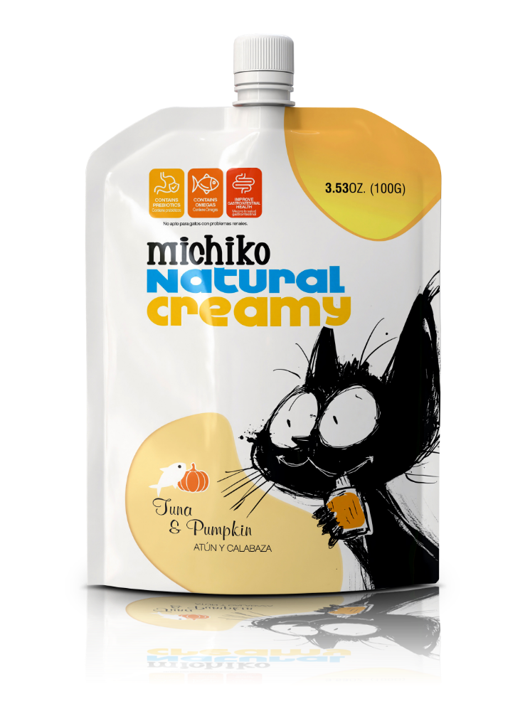YOGURT PARA GATO ATUN Y CALABAZA X 100 GRS.