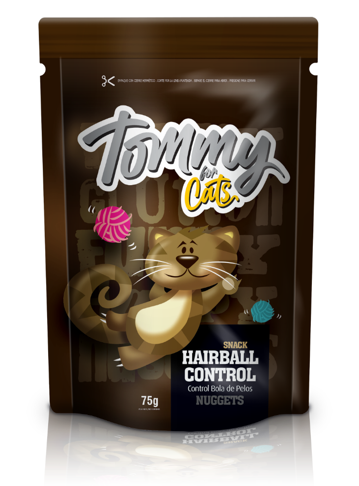 SNACK TOMMY CONTROL BOLA DE PELO X 75 GRS.