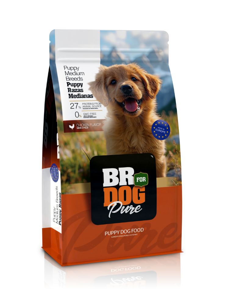 BR FOR DOG PURE CACHORROS RAZA MEDIANA X 1 KILO