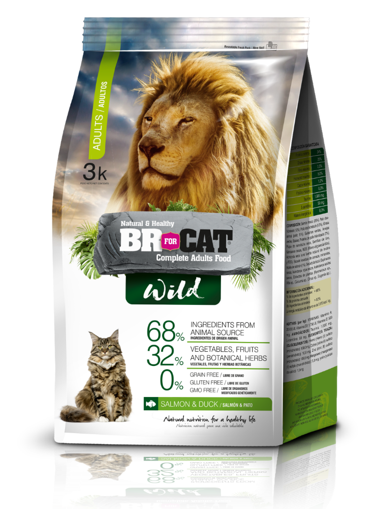 BR WILD GATO ADULTO X 3 KILOS.
