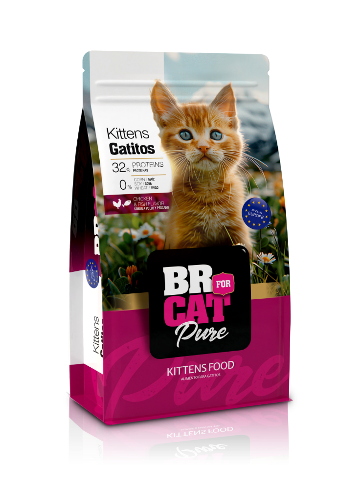 BR FOR CAT PURE GATITO DE POLLO X 1 KILO.