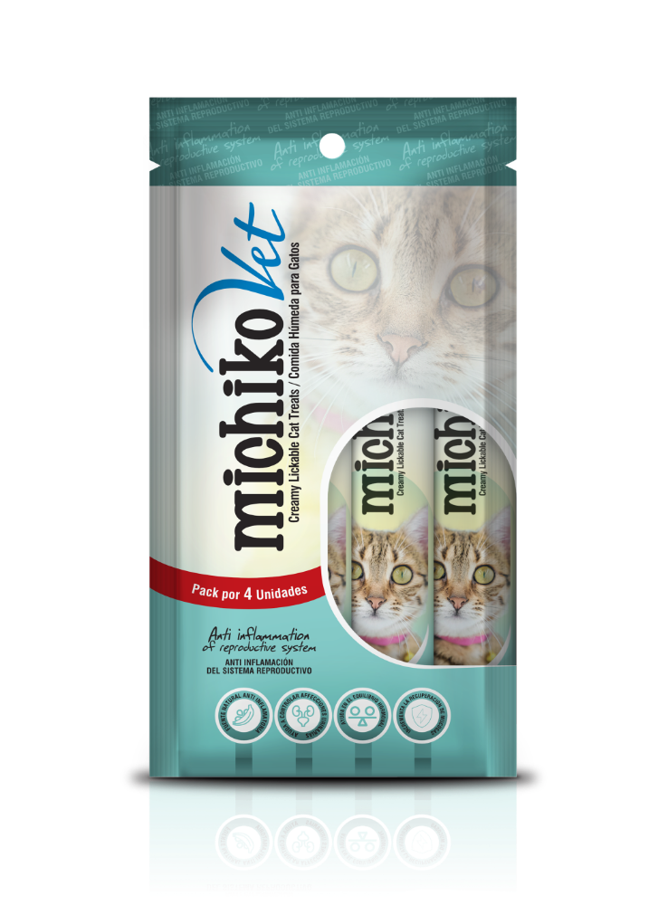 MICHICKO LINEA VET ANTI INFLAMACION DEL SISTEMA REPRODUCTIVO X 4 UNIDADES.