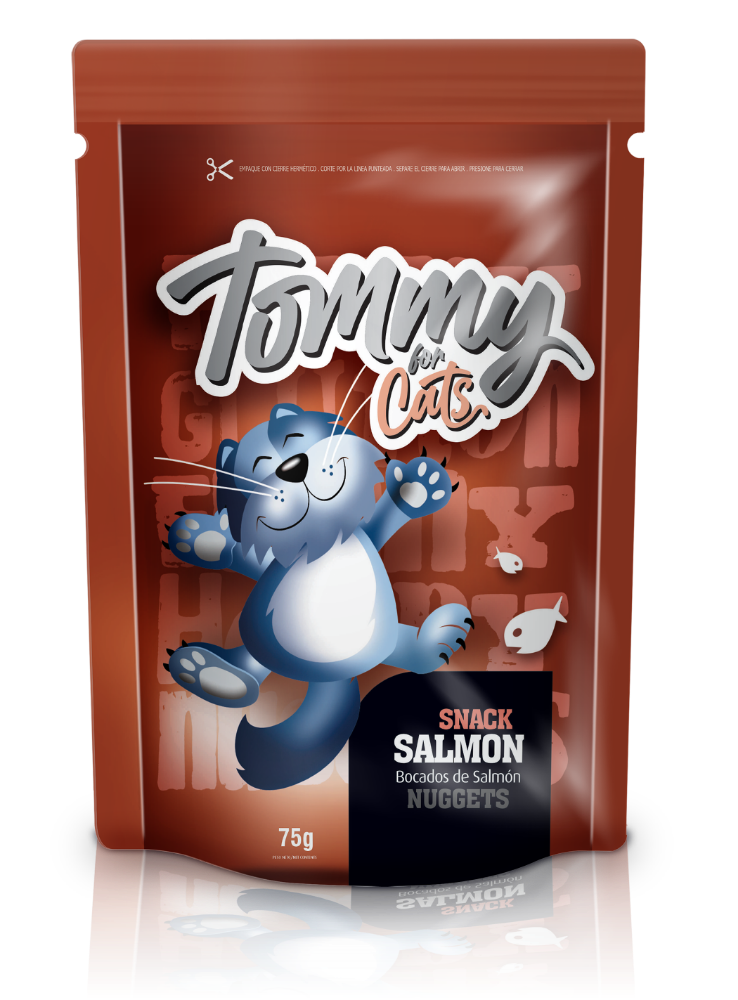 SNACK TOMMY SALMON X 75 GRS.