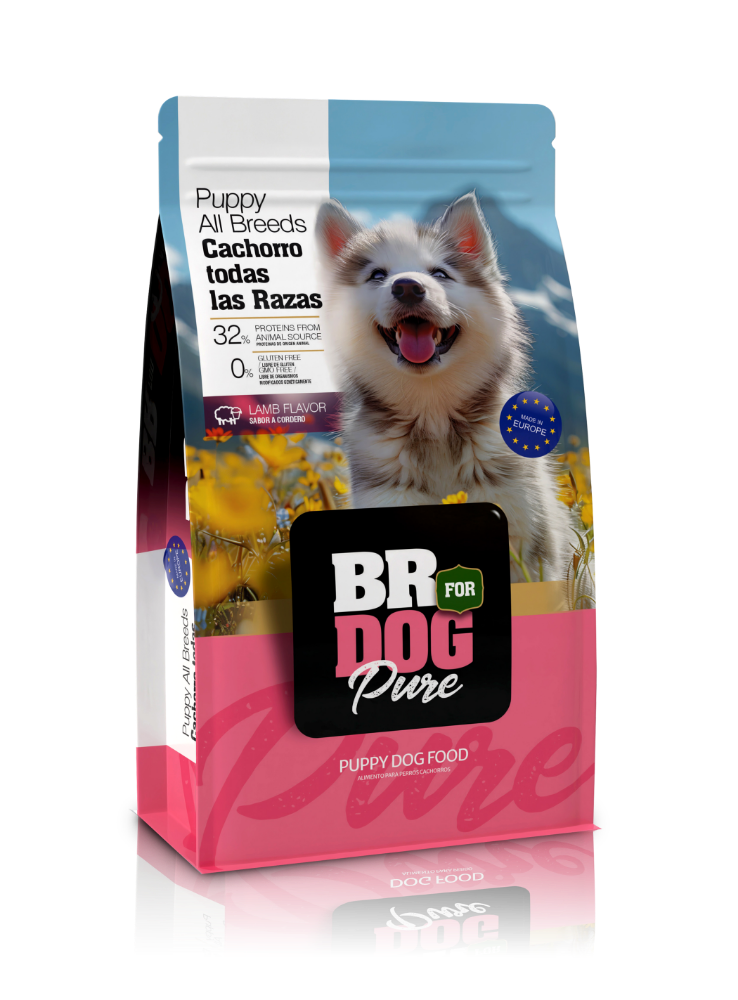 BR FOR DOG PURE CACHORROS CORDERO X 1 KILO.