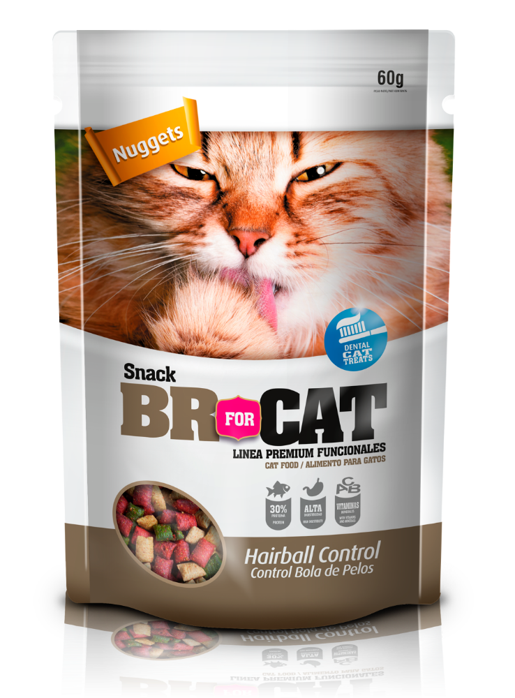 BR FOR CAT SNACK CONTROL BOLA DE PELO X 60 GRS.