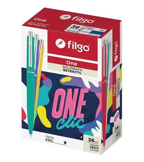 BOLIGRAFO RETRACTIL FILGO ONE X36