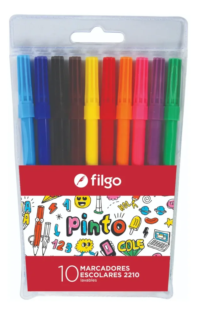MARCADOR ESCOLAR FILGO X10 UNIDADES