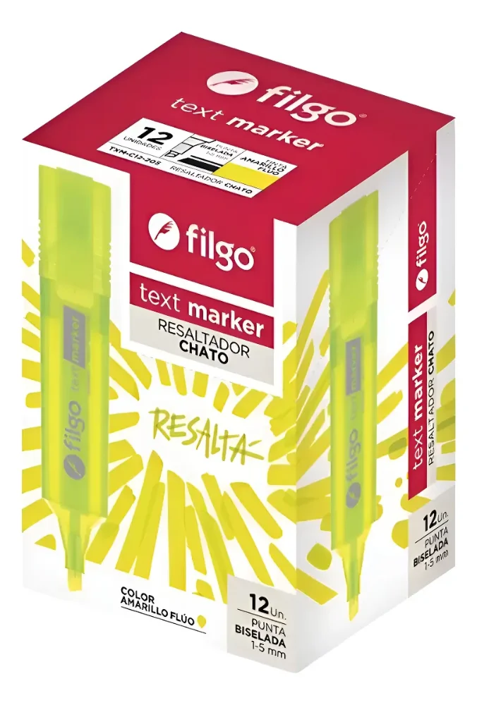 RESALTADOR FILGO TEXT MARKER X12 UNIDADES