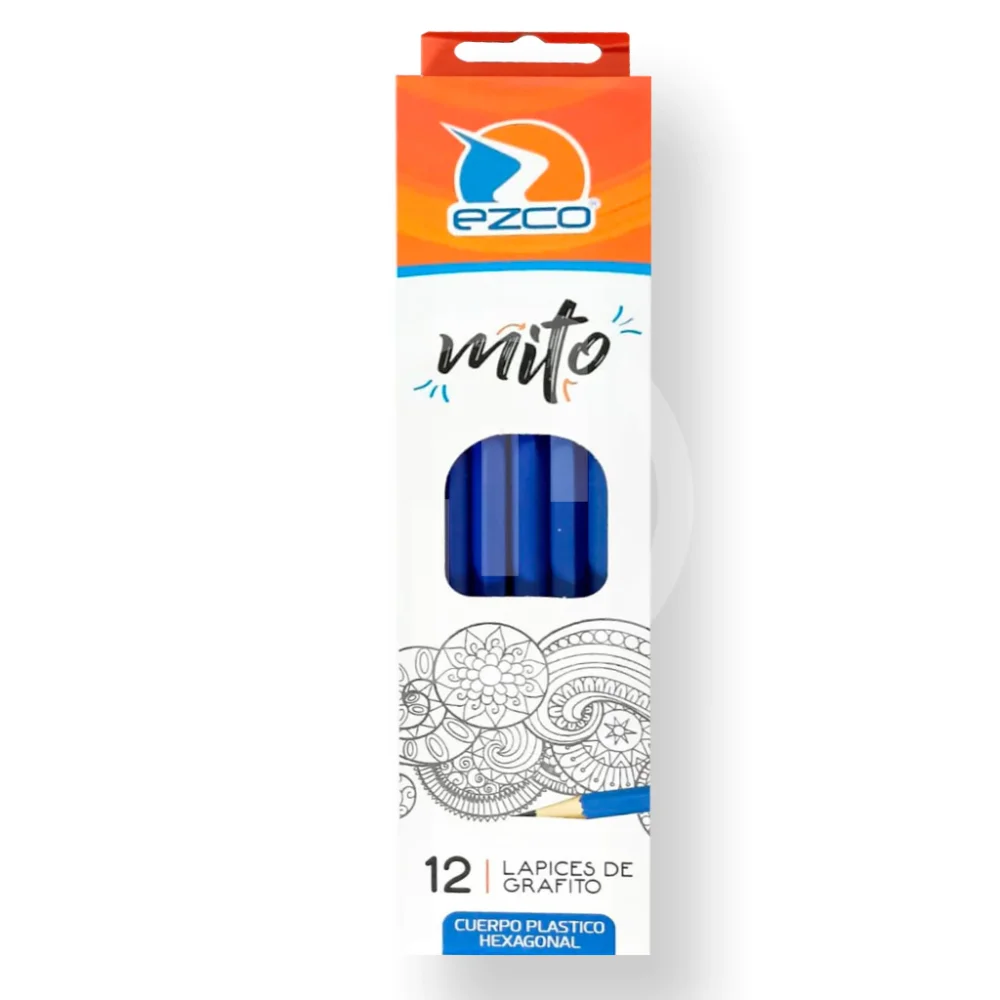 LAPIZ NEGRO EZCO 2HB X12 UNIDADES