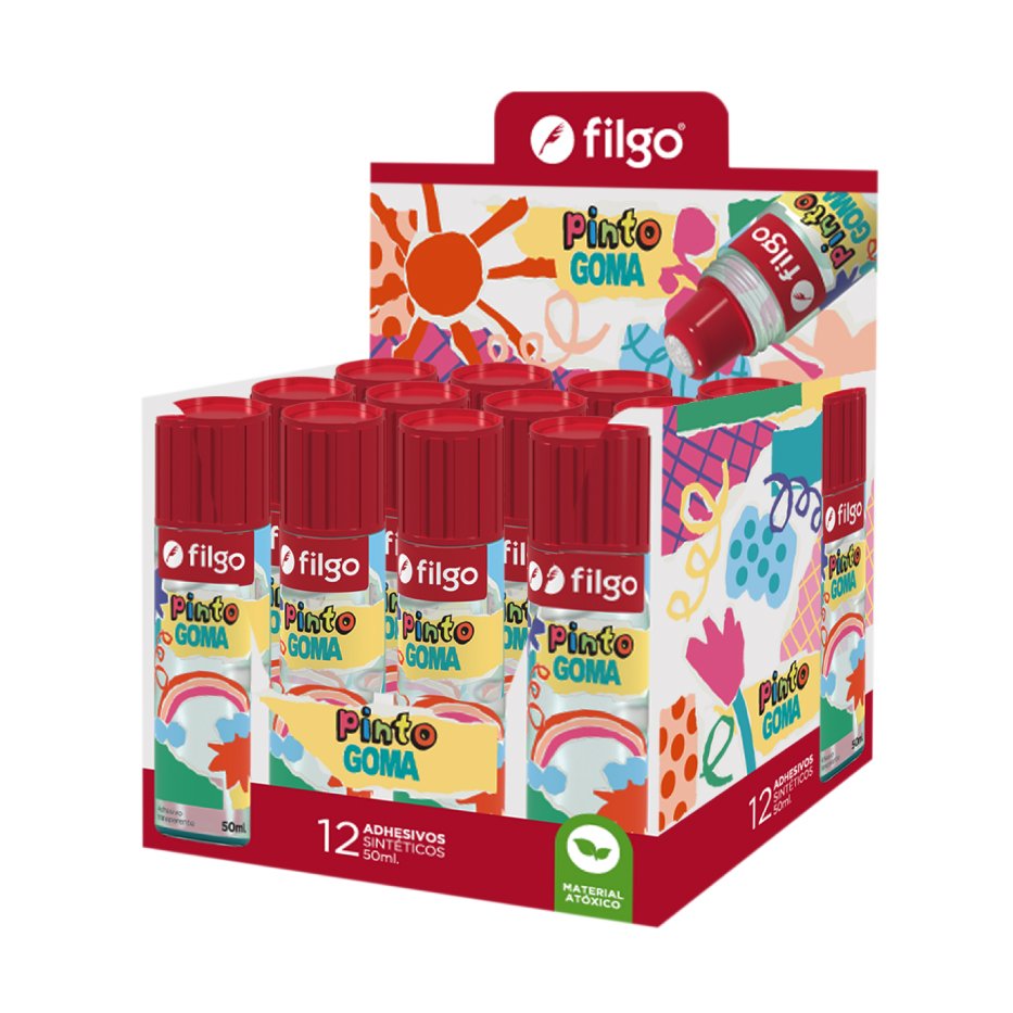 ADHESIVO SINTETICO FILGO PINTO 50ML X 12 UNIDADES.