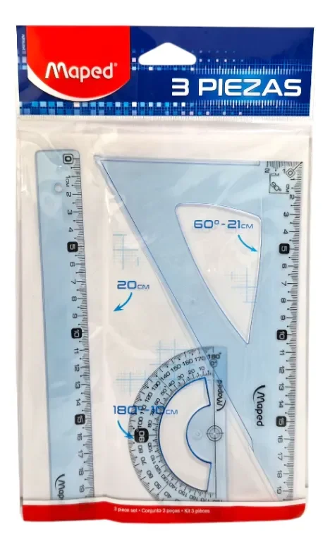 SET GEOMETRIA MAPED 3 PCS