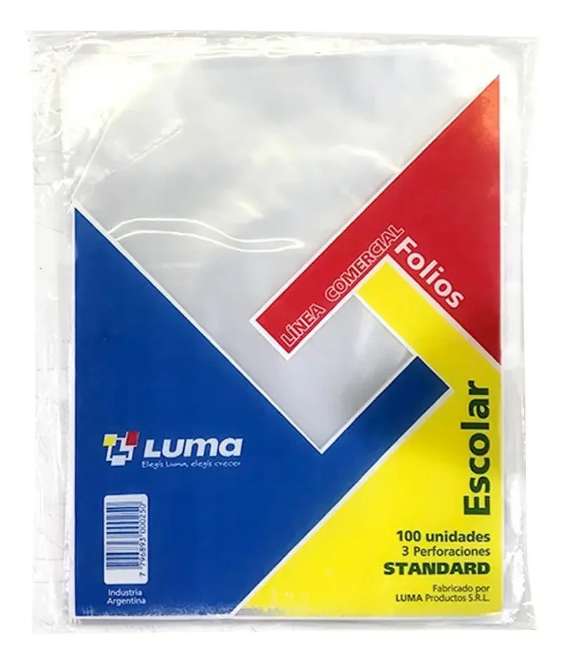 FOLIO LUMA N3 STD X 100 U.