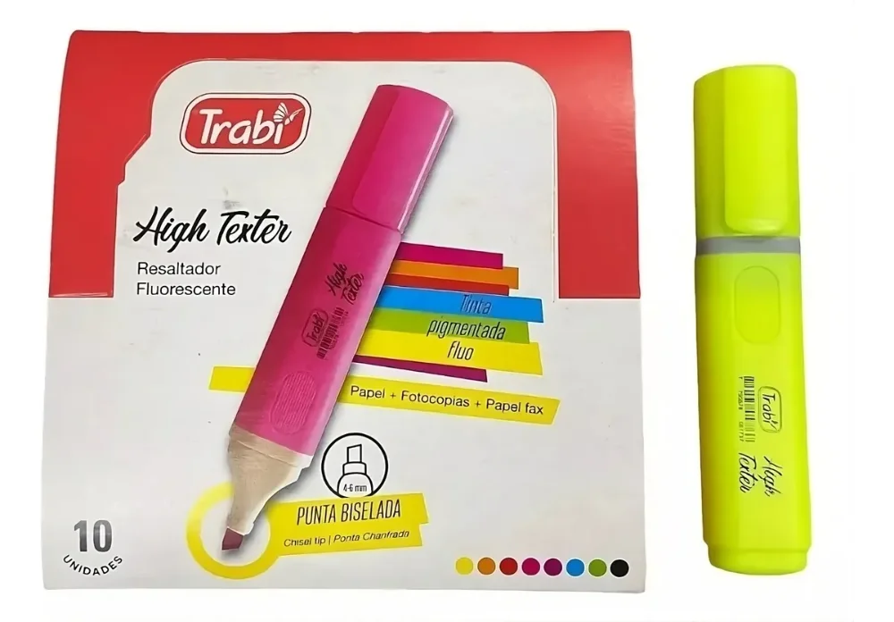RESALTADOR TRABI HIGH TEXTER X10 UNIDADES