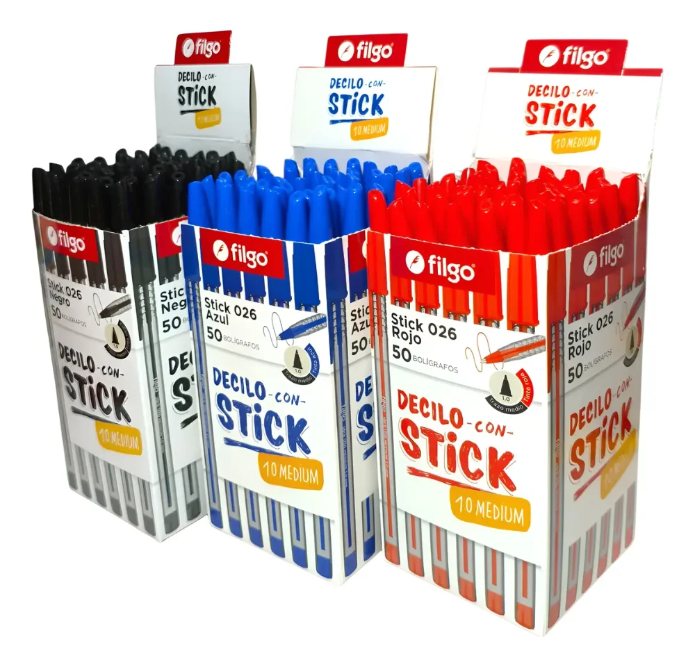 BOLIGRAFO FILGO STICK X50 UNIDADES