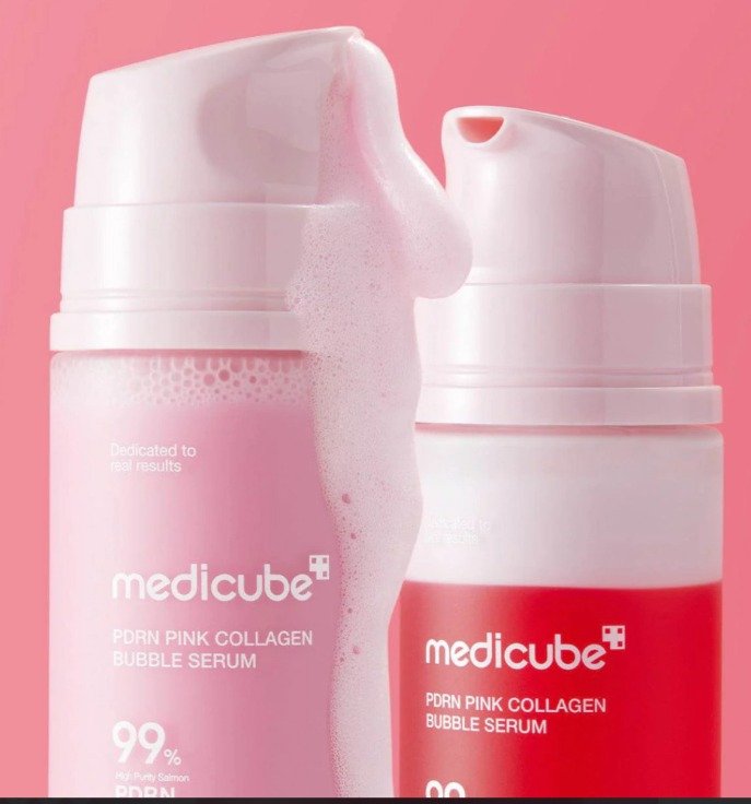 Medicube PDRN Pink Collagen Bubble Serum