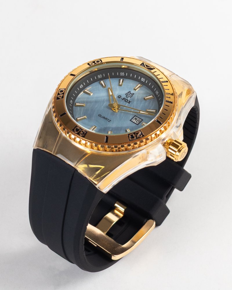 G-fox technomarine manilla negra tablero azul