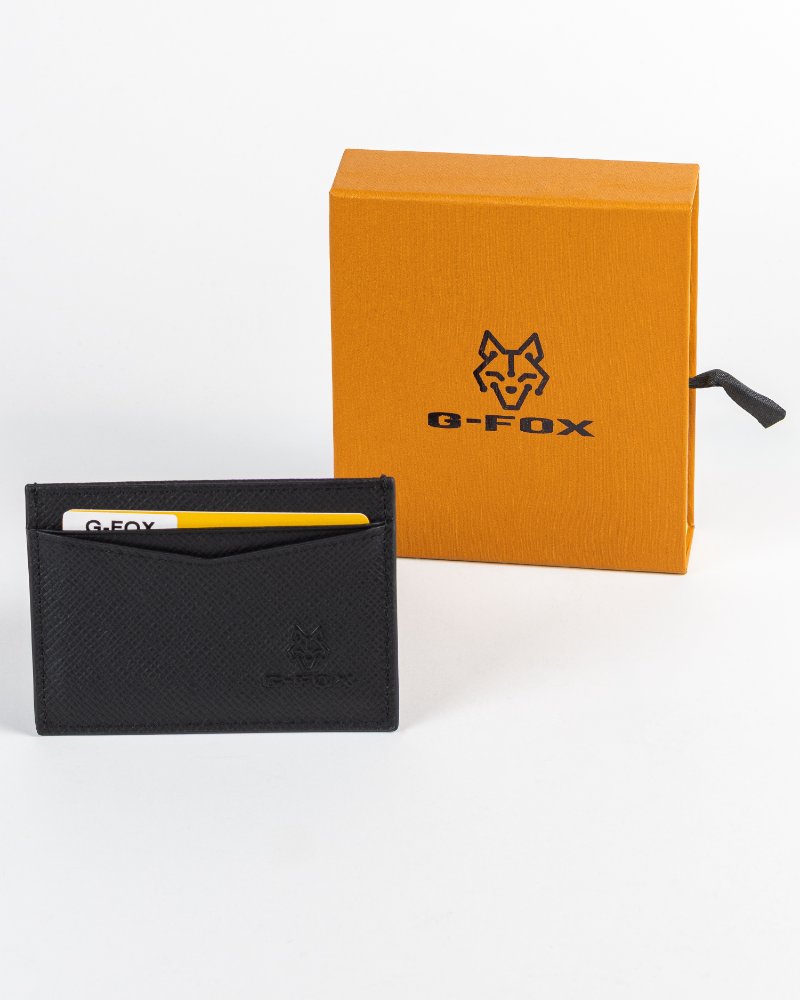 Tarjetero g-fox cuero lisa