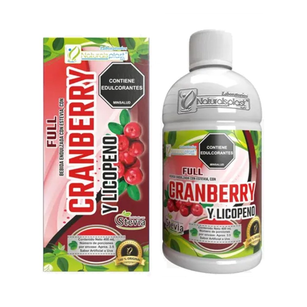 Full Cranberry y Licopeno 400ml. Natural Plast
