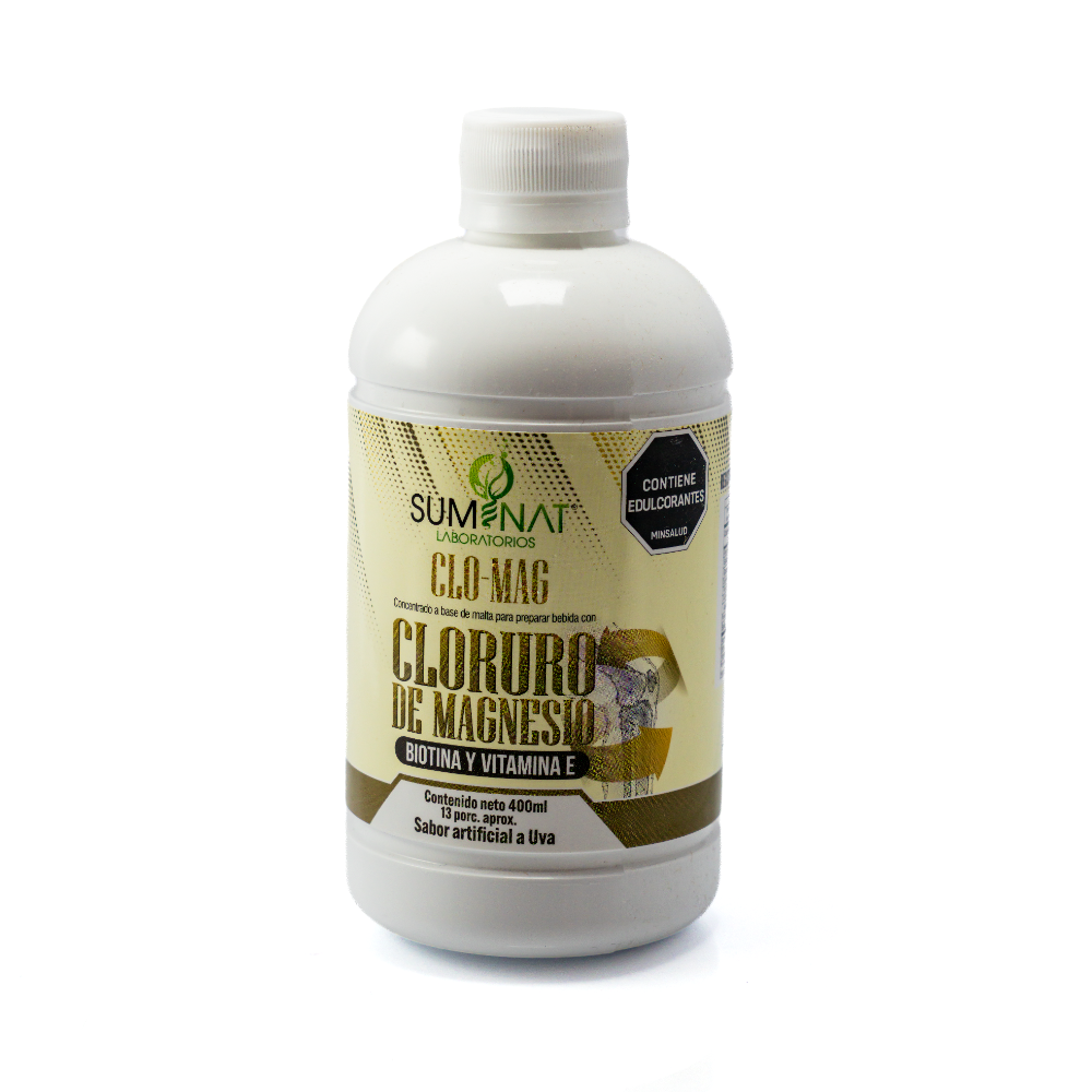 Cloruro de Magnesio Con Biotina y Vitamina E 400ml. Jarabe Suminat