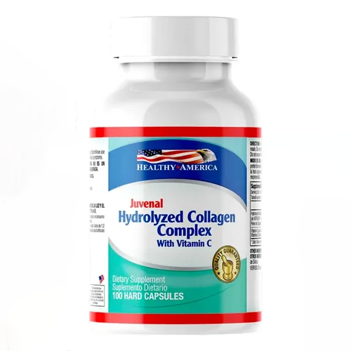 Hydrolized Collagen Complex 1500Mg. Con Vitamina C 100/Capsules - Healthy America