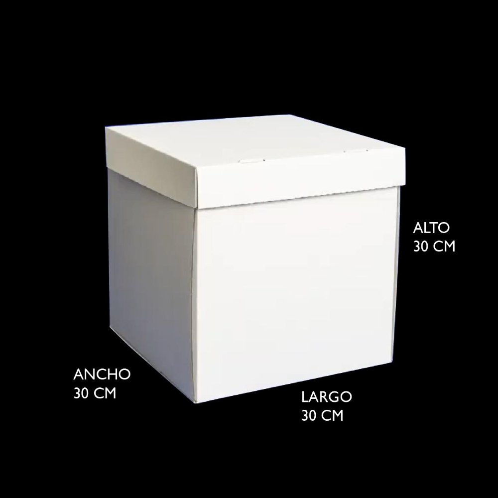 Caja cubo 32x32 blanca