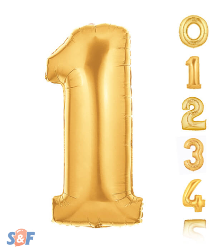 globo met. numeros 32p dorado