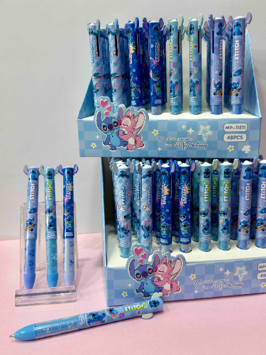Boligrafo stitch 2 minas retractil
