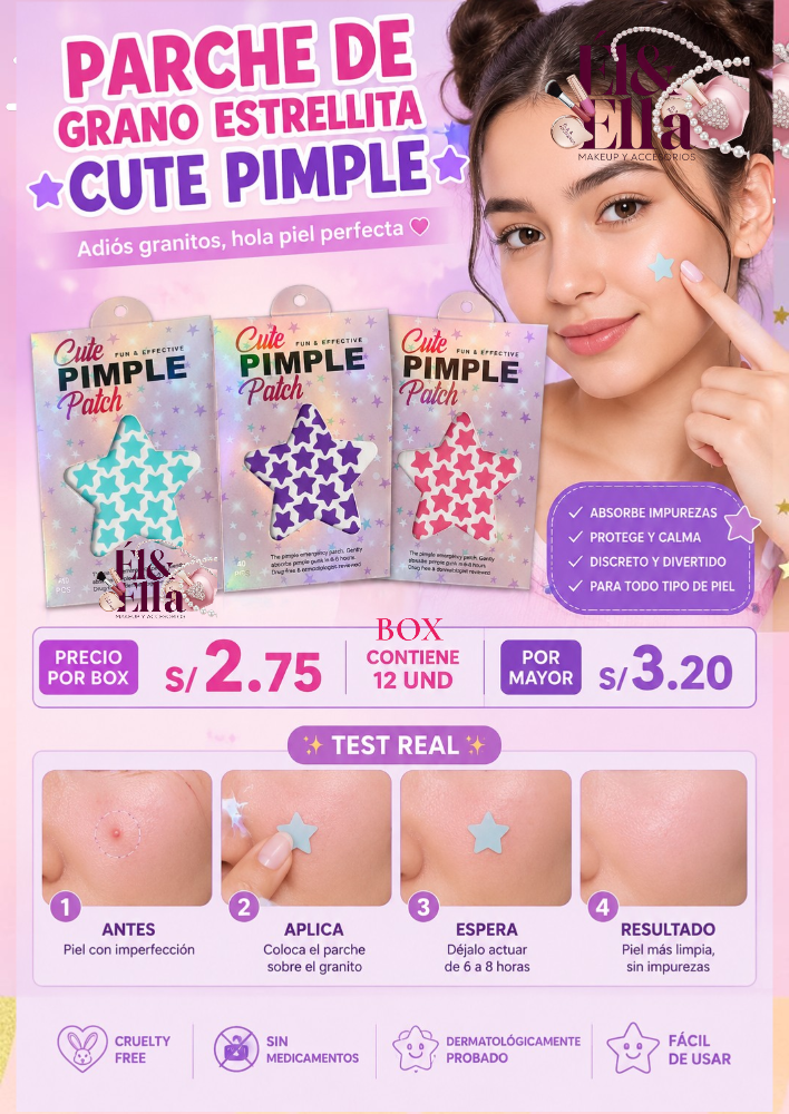 PARCHE DE GRANO ESTRELLITA CUTE PIMPLE