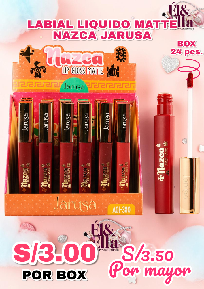 LABIAL LIQUIDO MATTE NAZCA JARUSA AGL-380