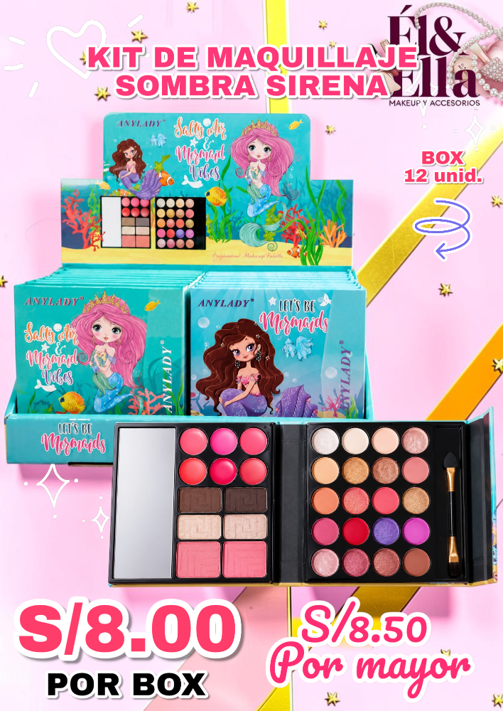 KIT DE MAQUILLAJE SOMBRA SIRENA