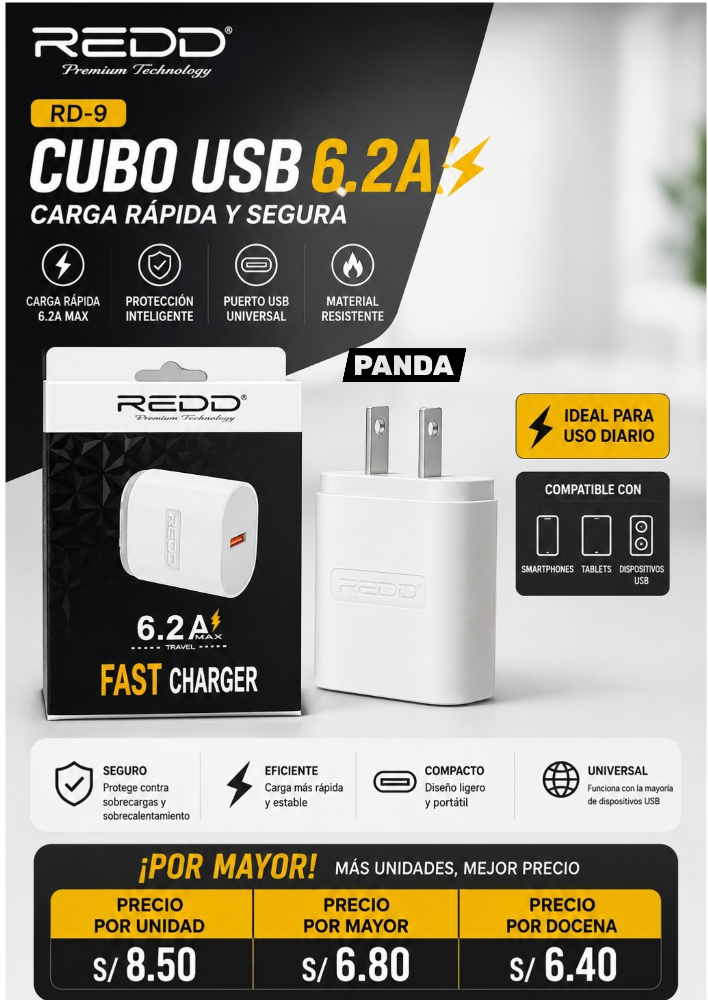 CUBO REDD USB 6.2 RD-9