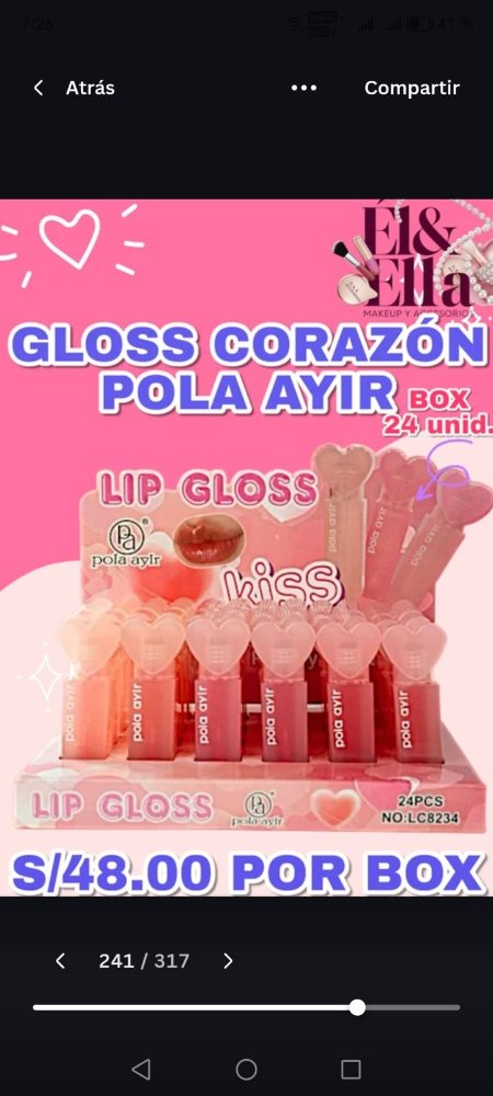 Gloss corazón Pola ayir